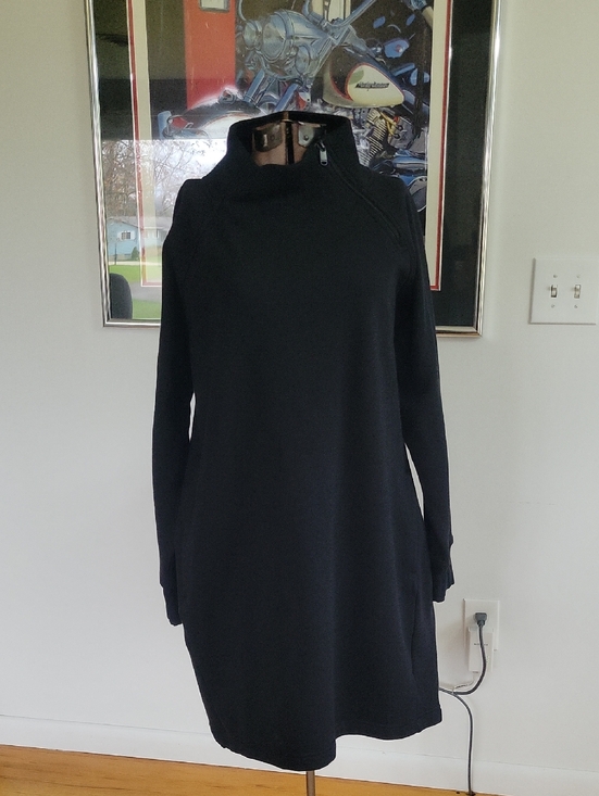 Athleta Dresses & Skirts - Athleta "Cozy Karma" Dress XL Black